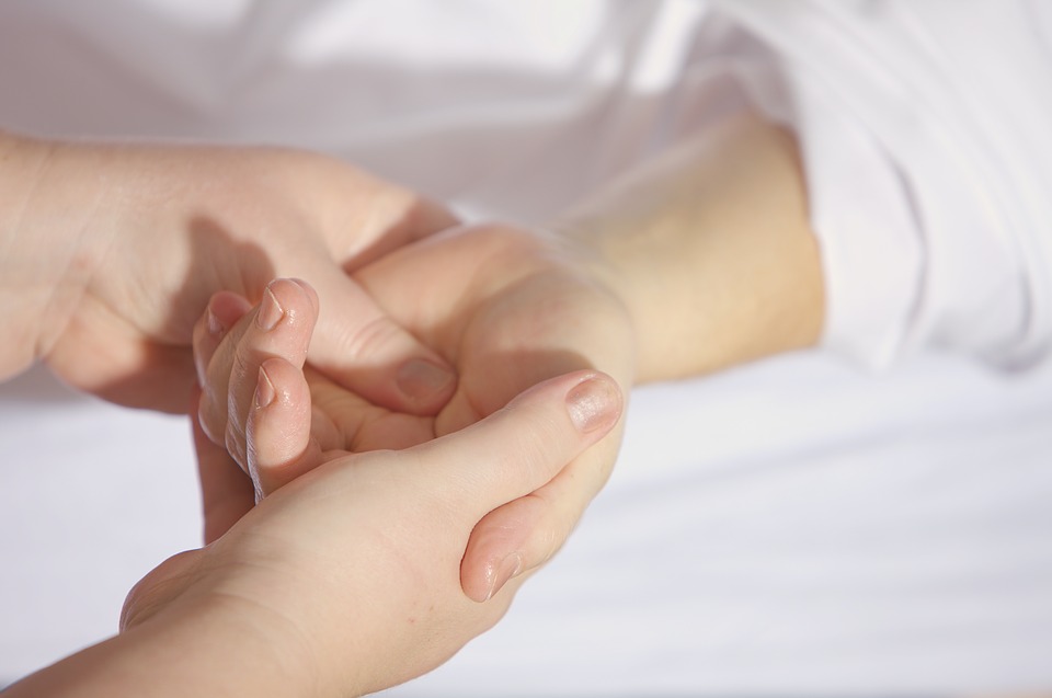 Massage paume de la main